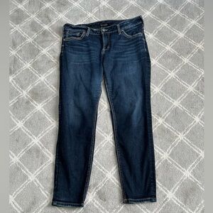 W34/L29 Suki Skinny Silver Jeans